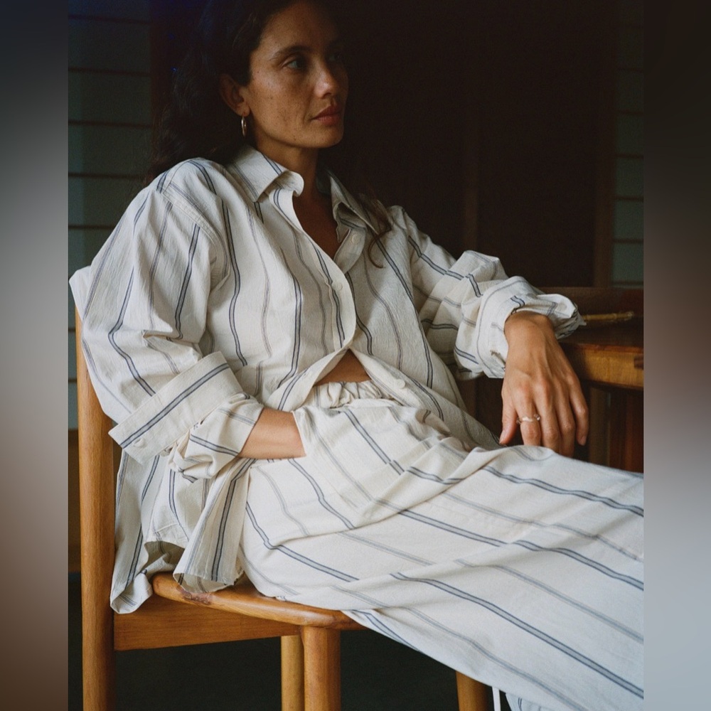 OZMA of California Marcie Shirt Hampton Stripe